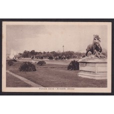 AVENIDA ALVEAR ANTIGUA TARJETA POSTAL